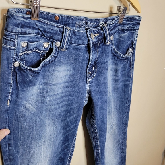 Miss Me Embellished Boot Cut Denim Size 31 - Picture 5 of 7